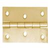 8 Cabinet Hinges 80 x 56 mm, Rolled, Yellow Zinc-Plated view 1