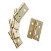 8 Cabinet Hinges 80 x 56 mm, Rolled, Yellow Zinc-Plated view 2