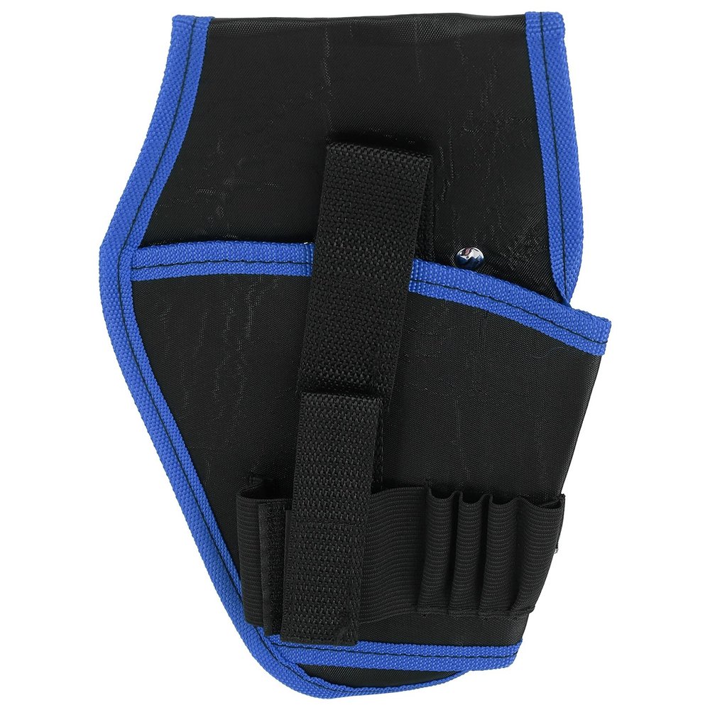 HOHXFYP Electrician Tool Bag, Abrasion-Resistant Polyester Drill Waist Pouch, 10.2 in, Blue