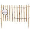 Aquagart Hazelwood Stake Fence, 4–6 cm Spacing, 20 m x 35 cm view 3