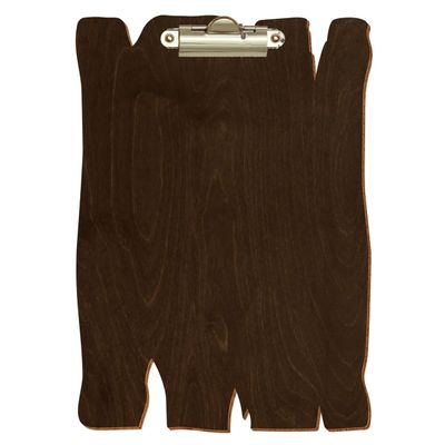 Btic Dark Walnut Wooden Clipboard for A3–A6, 3 mm Birch Plywood