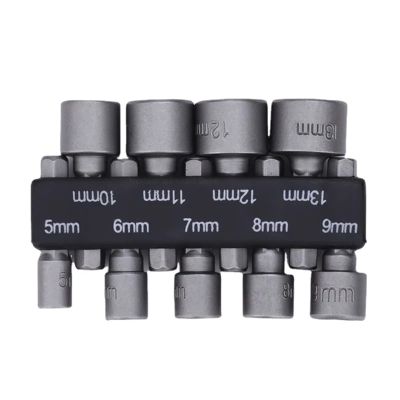 Samnuerly 9-Piece 5–13 mm Hex Nut Driver Bit Set