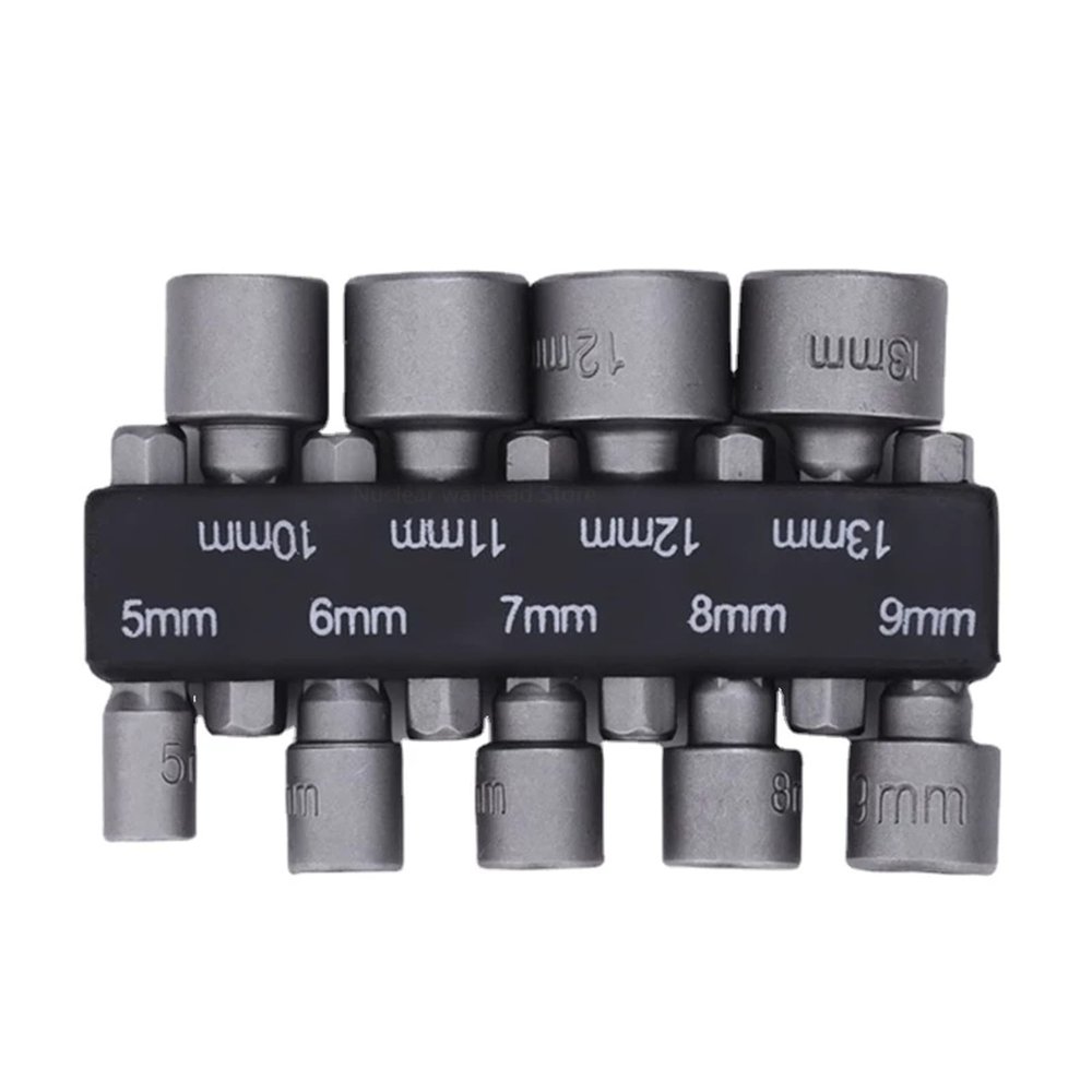 Samnuerly 9-Piece 5–13 mm Hex Nut Driver Bit Set