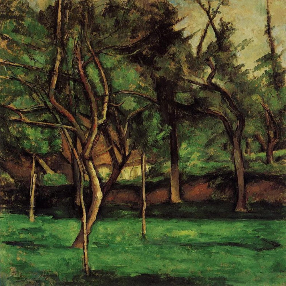 DTAUPREB Paint by Numbers for Adults, DIY Oil Painting Kit, Orchard by Paul Cezanne