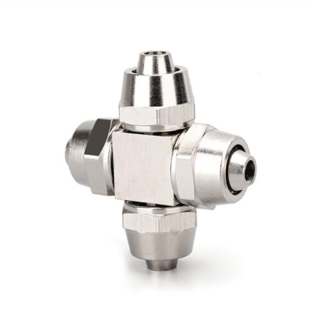 Copper-Plated Nickel Quick Connector for 12 mm Hose Tube