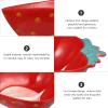 BOSUGE Ceramic Strawberry-Shaped Serving Bowl view 3