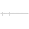 ZHOUMIN Sliding Door Hardware Set, 200 cm Steel Track, White view 2