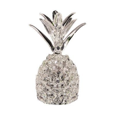 Rifuli Creative Crystal Ornament, Transparent Crystal Pineapple, Veranda Decor, Gift (C, One Size)
