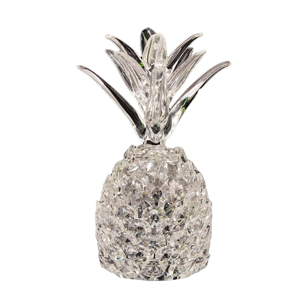 Rifuli Creative Crystal Ornament, Transparent Crystal Pineapple, Veranda Decor, Gift (C, One Size)