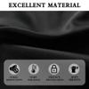 DONREN 30 in. Long Blackout Curtains, 2 Panels, Thermal Insulating Tier Curtains for Small Bathroom Windows with Rod Pocket, Black, 52 in. Wide view 2