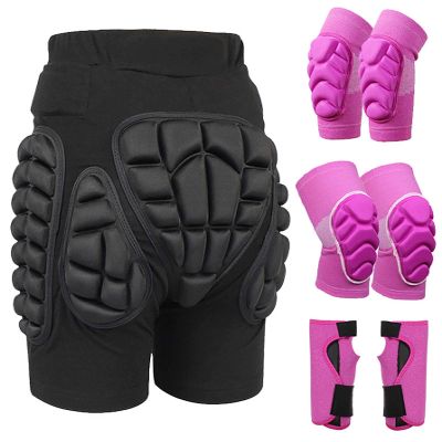 YILIN Padded Hip Protection Shorts for Kids, 3D Crash Pads for Snowboarding and Skating, B2, Size L