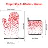 Oven Mitts and Pot Holders, Hearts, 3-Piece Set view 2