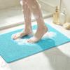 Asvin Soft Textured PVC Bathtub Mat, 24 x 32 in, Phthalate-Free, Non-Slip with Drain, Green view 2