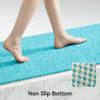Asvin Soft Textured PVC Bathtub Mat, 24 x 32 in, Phthalate-Free, Non-Slip with Drain, Green view 4