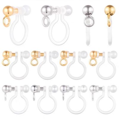 SUNNYCLUE 40-Piece Clip-On Earring Converters, 2 Colors, U-Type