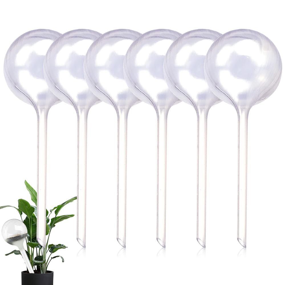 mizikuu 6-Pack Plant Watering Globes, 26 x 8 cm, Automatic Watering