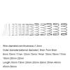 ZSBLXHHJD Replacement Compression Springs, 10 Pieces, 1.2 mm Wire Diameter, 6–22 mm Outer Diameter, 10–50 mm Length, Spring Steel view 2