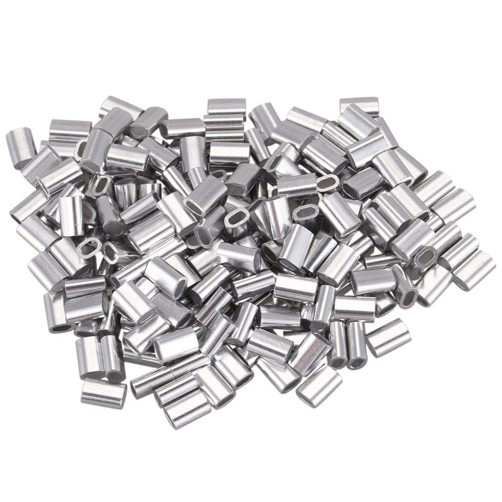 Oikabio M1.5 Aluminum Crimp Sleeves, 200 pcs.