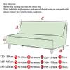 Hiseng Armless 3-Seater Sofa Cover, Stretch Slipcover, Dark Gray, 120–155 cm view 2