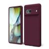 Oakxco Silicone Case for Google Pixel 7a with Camera Protection, Slim Matte Design, Bordeaux Red view 1