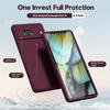 Oakxco Silicone Case for Google Pixel 7a with Camera Protection, Slim Matte Design, Bordeaux Red view 3