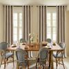 Woaboy Velvet Blackout Curtains with Grommets, 140 x 245 cm, Beige view 2