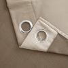 Woaboy Velvet Blackout Curtains with Grommets, 140 x 245 cm, Beige view 4