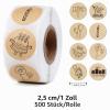 1,000 Happy Birthday Kraft Paper Stickers, Self-Adhesive, 16 Designs, 1 in, Style 1 view 3