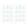 Letts of London Woodland Medium Pocket Week-to-View Diary, Multilingual, Navy, 2024 view 2