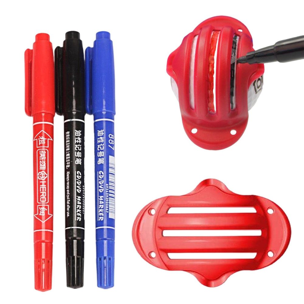 Jildouf Golf Ball Markers, Double-Sided, 3-Piece Set for Line Marking, Alignment, and Identification