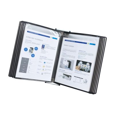 Wall-Mounted Display Panels, 10-Piece A4 Document Organizer System