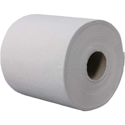 Center-Pull Paper Towel Rolls, 19 cm x 300 m, 1-Ply, Recycled, White, 6 Rolls
