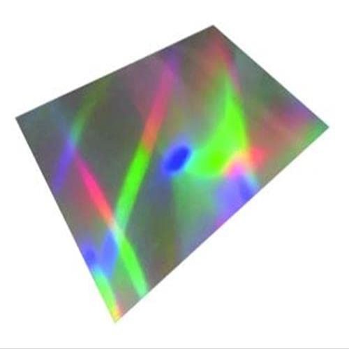 100 x A4 Holographic Adhesive Film Sheets for Laser Printers, Weatherproof and Waterproof, Outdoor Use