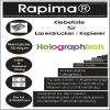 100 x A4 Holographic Adhesive Film Sheets for Laser Printers, Weatherproof and Waterproof, Outdoor Use view 2