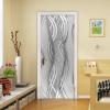 3D Self-Adhesive Door Poster, Silver & Bow, Waterproof PVC, 90 x 200 cm view 2