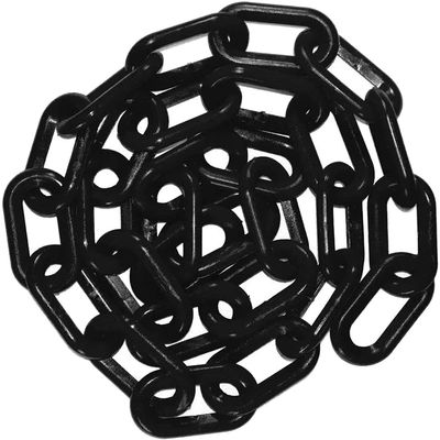 Black Parking Bollards with Plastic Barrier Chain and 2 S-Hooks