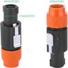 LIYJTK 10-Pack C-NL4FC 4-Pole Waterproof Speaker Connectors, Orange view 2