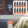 LIYJTK 10-Pack C-NL4FC 4-Pole Waterproof Speaker Connectors, Orange view 3
