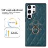 Phone Case for Samsung Galaxy S23/S23 Plus/S23 Ultra, Shock-Resistant Leather Case with Ring Holder, Anti-Fingerprint, Black, S23 Plus view 4