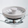 Kitchen Sink Drain Strainer, Stainless Steel, 74 mm, White, 2-Pack view 2
