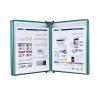 Pipi Zhu Wall-Mounted Display System, 5 Pockets, Green view 1