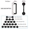 Complete Stair Handrail Bracket Set, Black Metal, 500 cm view 2