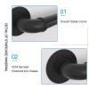 Complete Stair Handrail Bracket Set, Black Metal, 500 cm view 3