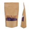Lacers Kraft Paper Stand-Up Pouches with Window, Brown, 250 ml (1000) view 1