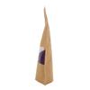 Lacers Kraft Paper Stand-Up Pouches with Window, Brown, 250 ml (1000) view 4