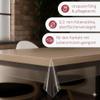 Transparent Protective Table Cover, Round, 95 cm, 0.3 mm view 2