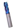 SLOYCA HRC70 Tungsten Steel Flat-Shank Milling Cutter, Blue Nano Coating, CNC Tool, Solid Carbide 4-Flute End Mill (Size: D12-30-D12-75L) view 1
