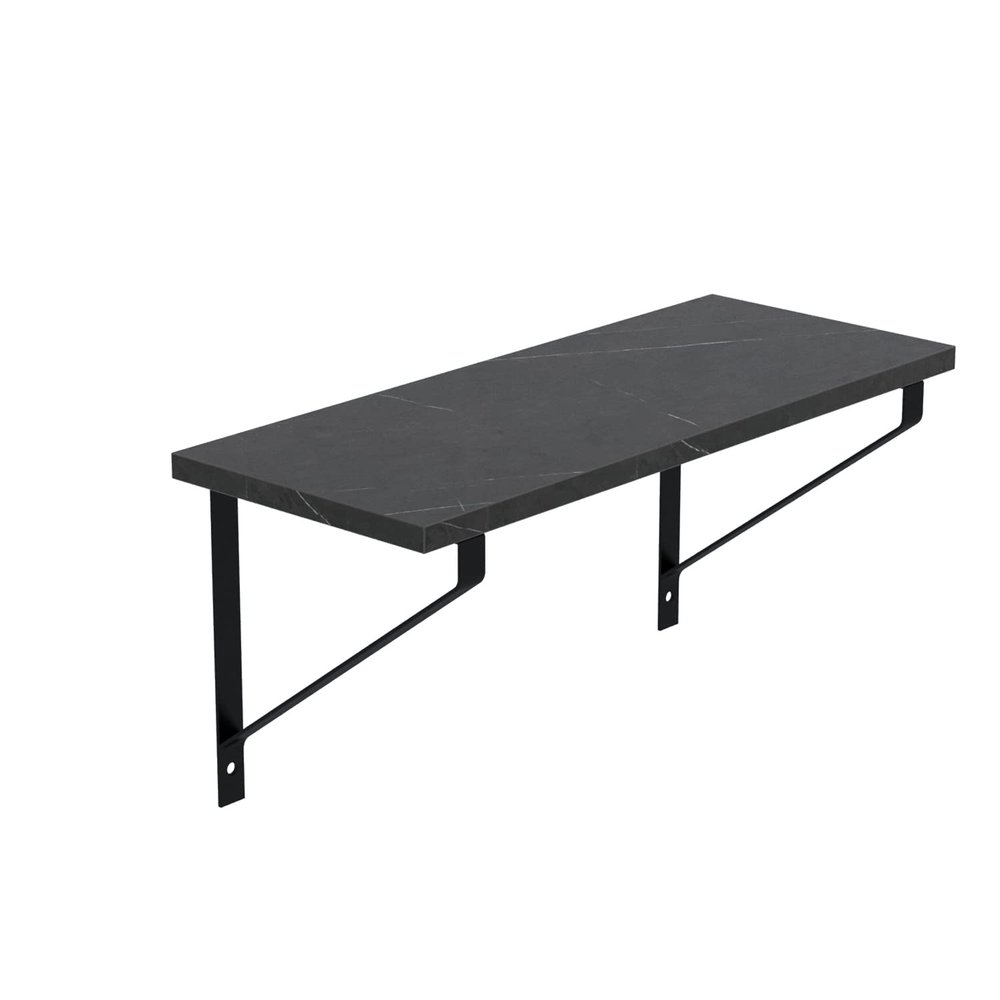 AKKE Gino II Hanging Wall Shelf, Refined Stone, 80 x 20 cm