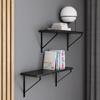 AKKE Gino II Hanging Wall Shelf, Refined Stone, 80 x 20 cm view 2