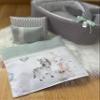 Doll Carrying Bag for 35–40 cm Dolls, Gray, Cotton, Washable (35–40 cm, Blue No. 10) view 4